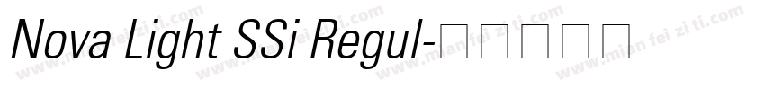 Nova Light SSi Regul字体转换